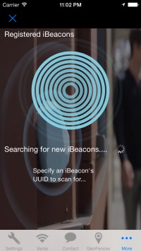 iBeacon screenshot